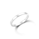 Aliança Honeymoon em semi Prata 925, 2mm