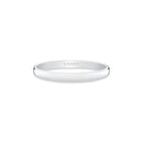 Aliança I Do em Ouro Branco, 2mm