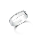 Aliança Valentines banhado Ouro Branco com Zircônio