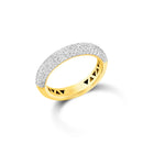 Anel Allure banhado Ouro Amarelo com Zircôrnio
