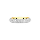 Anel Allure banhado Ouro Amarelo com Zircôrnio
