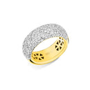 Anel Allure banhado Ouro Amarelo com Diamantes