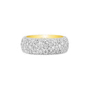 Anel Allure banhado Ouro Amarelo com Diamantes