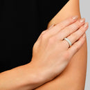 Anel Allure banhado Ouro Amarelo com Diamantes