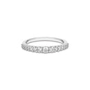 Anel Arpege banhado Ouro Branco com Diamantes