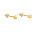 Brinco Baby Bolinha em banhado Ouro Amarelo