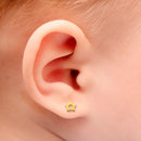 Brinco Baby Estrela banhado Ouro Amarelo