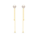 Brinco Gold banhado Ouro Amarelo com Pérola