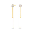 Brinco Gold banhado Ouro Amarelo com Pérola