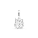 Pingente Life Cat Mom em Prata 925 com Pedras Incolores
