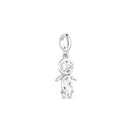 Pingente Life Menino Palito em Prata 925 com Pedras Incolores