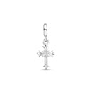 Pingente Life Religião II Crucifixo em Prata 925 com Pedras Incolores