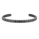 Pulseira Black Iron em semi Prata 925 com Ródio Negro