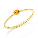 Pulseira Reali banhado Ouro Amarelo com Citrino e Zircônio