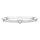 Pulseira Viva Safira em banhado Ouro Branco  com Zircônio
