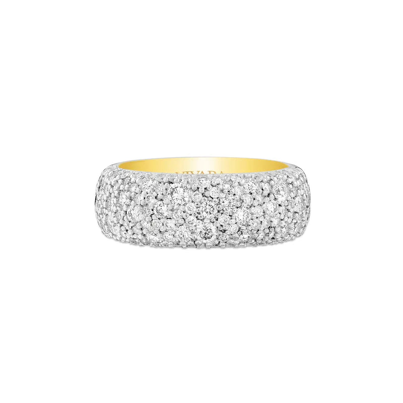 Anel Allure banhado Ouro Amarelo com Diamantes