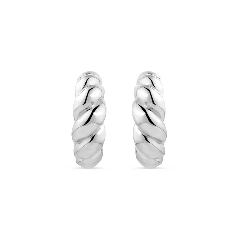 Brinco Argola Viena em semi Prata 925, 24mm
