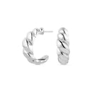 Brinco Argola Viena em semi Prata 925, 24mm