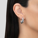 Brinco Argola Viena em semi Prata 925, 24mm