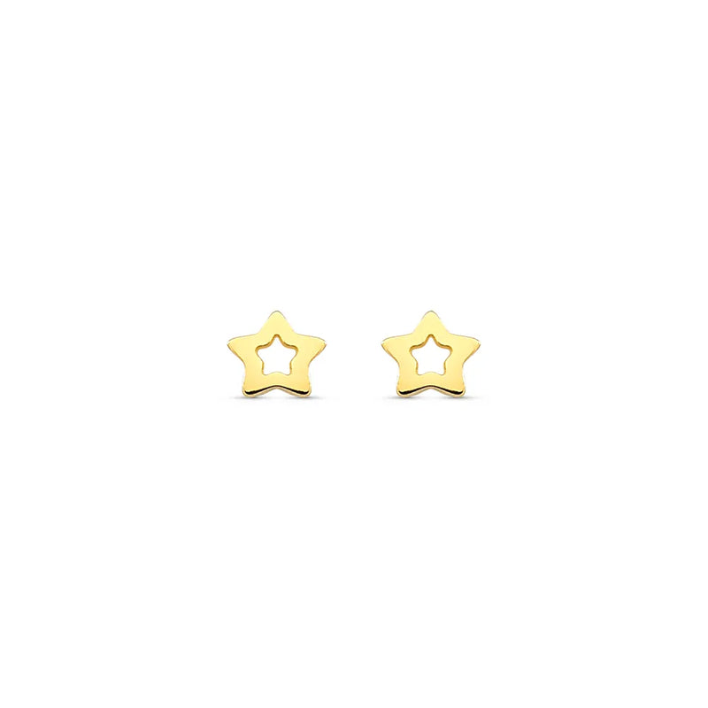 Brinco Baby Estrela banhado Ouro Amarelo