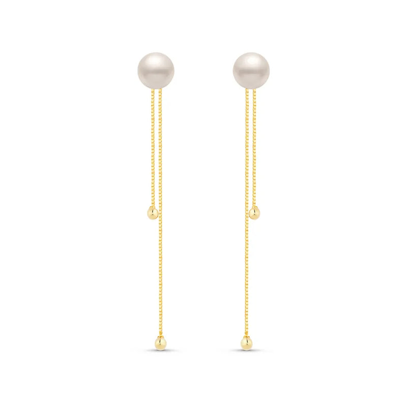 Brinco Gold banhado Ouro Amarelo com Pérola
