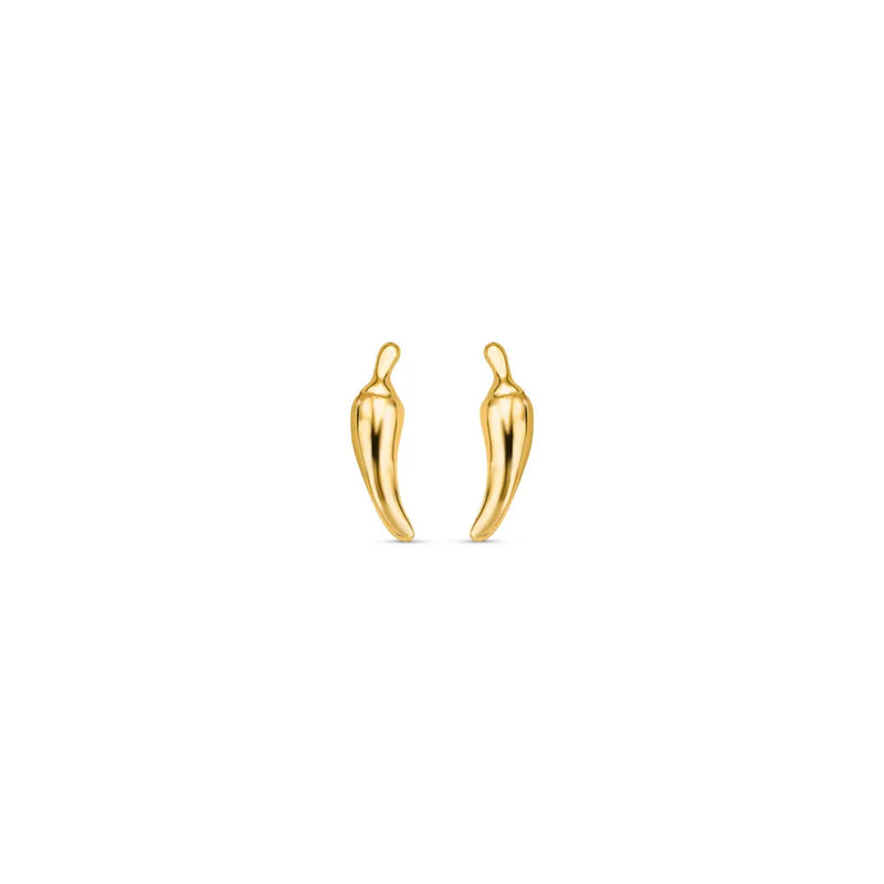 Brinco Icones Pimenta banhado Ouro Amarelo