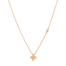 Colar Giardino banhado Ouro Rosé com Zircônio, 45cm