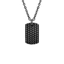 Colar Mott em Aço Negro, 50cm