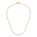 Colar de Pérolas banhado Ouro Amarelo, 3.5-4 mm