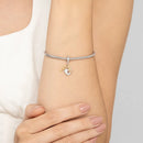 Pingente Life Amor Cadeado em Prata 925 com banhado de Ouro Amarelo e Pedras Incolores