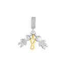 Pingente Life Amor Homem+Homem em Prata 925 com Banho de Ouro Amarelo 18k