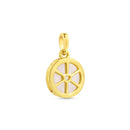 Pingente Life Amor Mandala Madrepérola em Prata 925 com Banho de Ouro Amarelo 18k