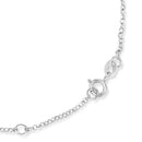 Pulseira Giardino em banhado Ouro Branco com Zircônio